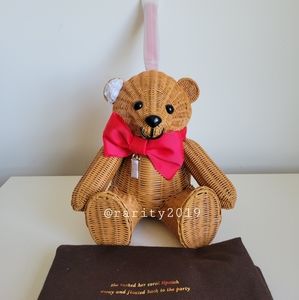 KATE SPADE Wicker Teddy Bear